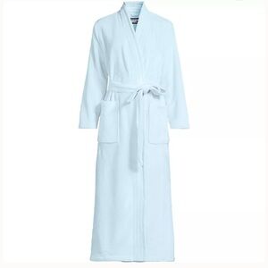 Women's Plus Size Cozy Plush Long Wrap Robe